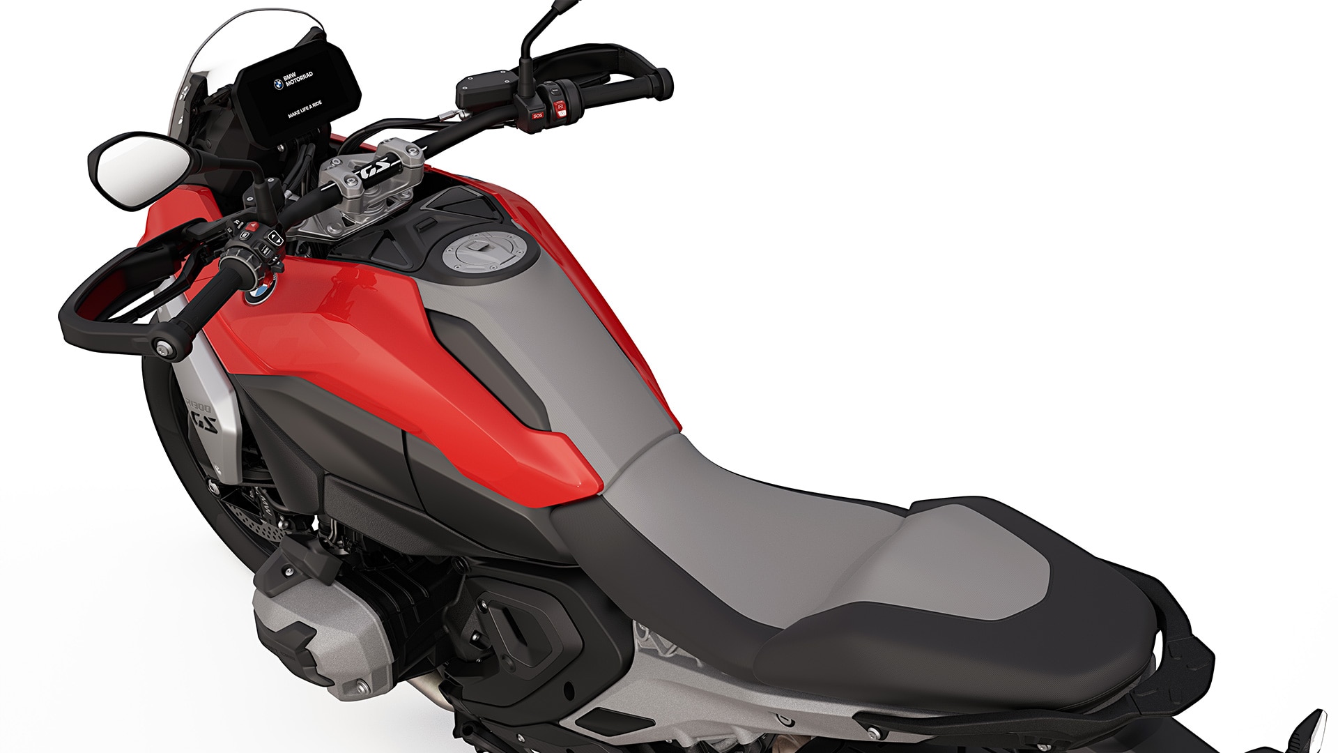 Die durchgängige Tank-Sitzbanklinie der R 1300 GS von BMW Motorrad