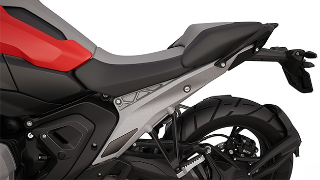 Das Heck mit Soziussitz und Haltegriffen der R 1300 GS von BMW Motorrad