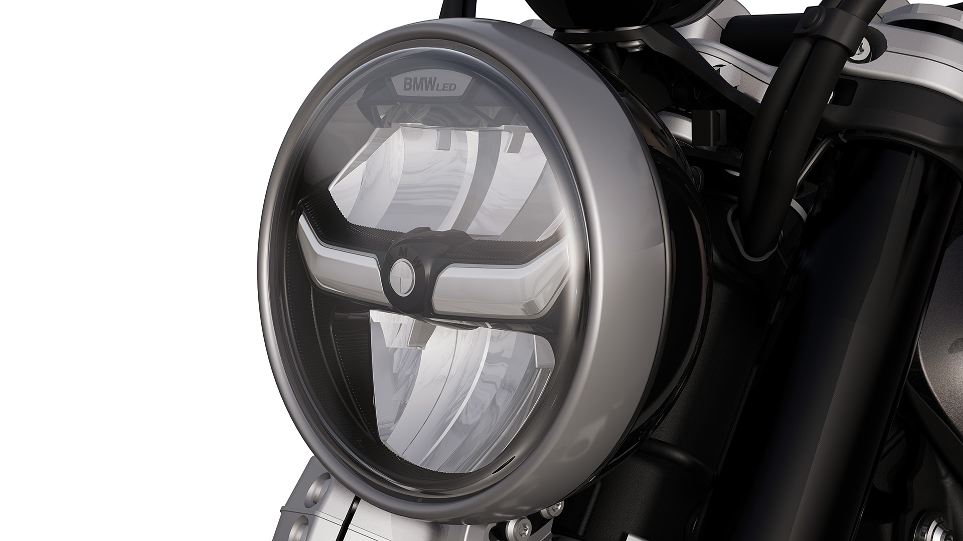 Die R 12 von BMW Motorrad mit LED-Scheinwerfer mit Tagfahrlicht